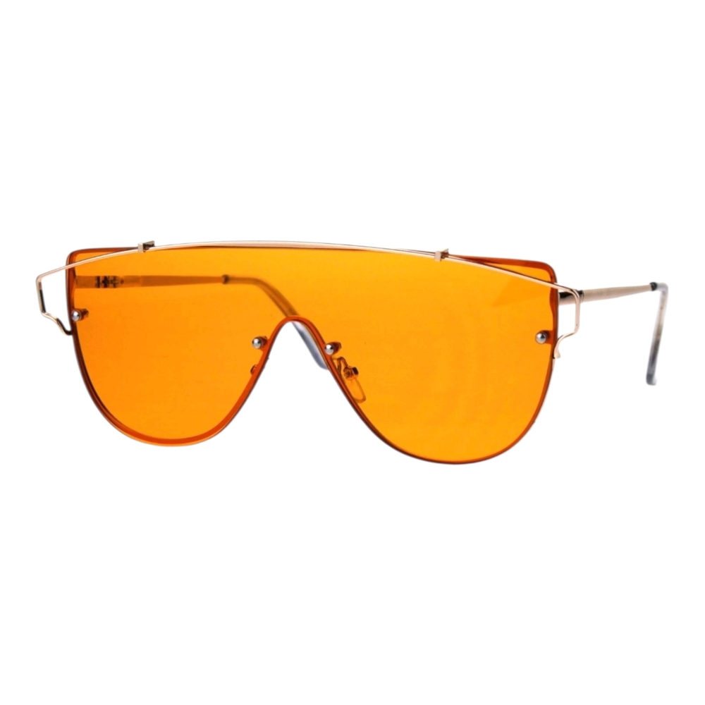 Orange Shield Visor Sunglasses - Women Accessories Gigi Hadid And Paris Hilton